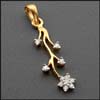 Gold Diamond Pendant - AE1302C - Click here to View more details about this Product